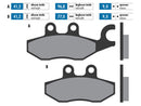 POLINI Piaggio Front Brake Pads Medley 125-150, Beverly 350-400, MP3 125-40 Aprilia SR GT 125-200 2023-Onwards