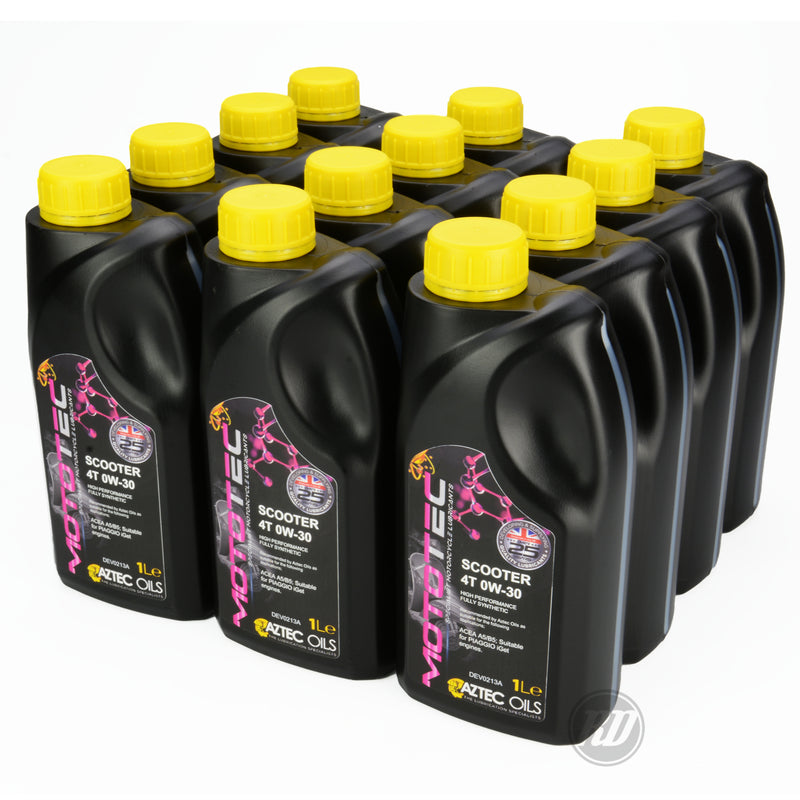 MOTOTEC Scooter 0W-30 4T Engine Oil - 12 PCS