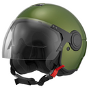 Argentario Visor Jet Helmet - Green