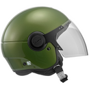 Argentario Visor Jet Helmet - Green