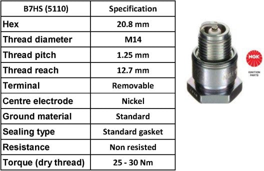 NGK Spark Plug B7HS