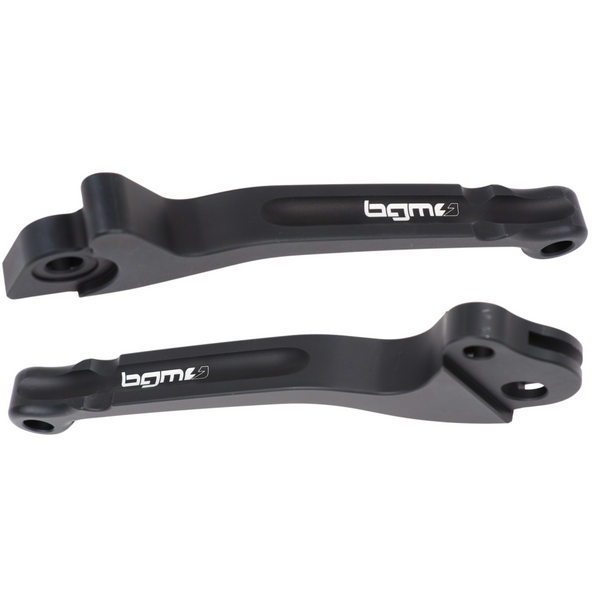 BGM PRO Vespa PX Grimeca Brake and Clutch Lever Set Matt Black (1998-2003)