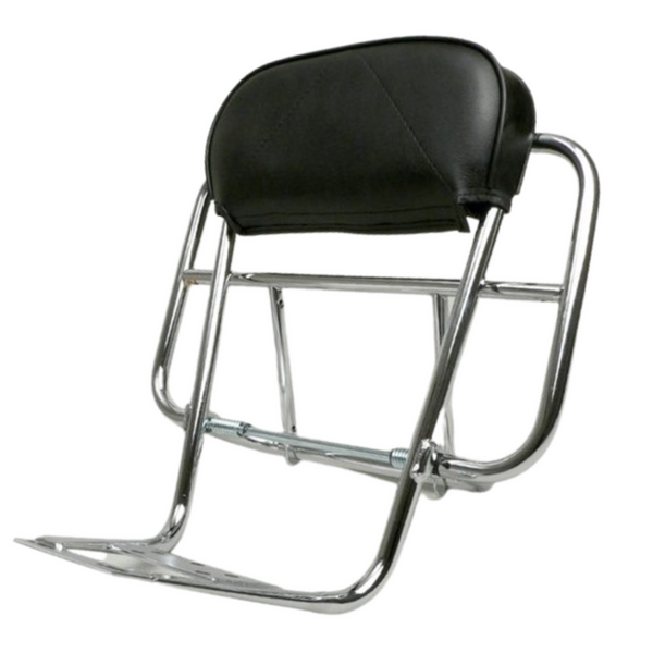 Cuppini Vespa Chrome Rear Backrest Carrier (2in1) Largeframe Models