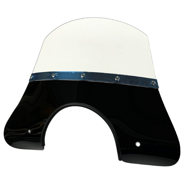 Cuppini Vespa Fly screen PX, T5, Rally, GTR, TS - Black